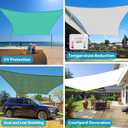 Amagenix Sun Shade Sail 12'X12' Curved Edge Outdoor Shade Canopy Light Grey Breathable 95% UV Block Shade Cloth for Patio Garden Backyard (We Make Custom Size)