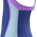 Speedo Girl's Swimsuit One Piece Closed Racerback, Size 12