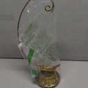 DEMDACO Leaf Pattern Gold Tone 12 x 7 Iron Metal Christmas Ornament Display Stand