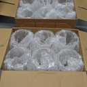Set of 12 Clear Glasses Water Goblet Glass Stemmed Water Glasses for Juice Wine Beer Tea Milk Cold Beverages Drinks (claer, 15.5, ounces)