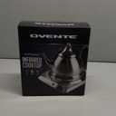 OVENTE Countertop Infrared Single Burner, 1000W Electric Hot Plate with 7 Ceramic Glass Cooktop, 5 Level Temperature Setting & Easy to Clean Base, Compact Stove for Home Dorm Office, Silver BGI101S