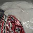 Eddie Bauer - Throw Blanket, Brushed Fleece & Plush Sherpa Soft Bedding, Blanket for Couch & Bed (Fair Isle Black, 50" x 60")