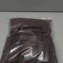 Genina Waterproof Seat Covers for Dining Room Chairs Covers Dining Chair Cover Kitchen Chair Covers (Chocolate, 6 Pcs)