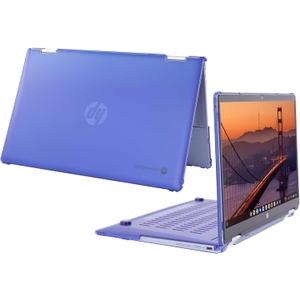 mCover Hard Case ONLY Compatible for 2024~2025 14" HP Chromebook x360 14B-CD0000 Series Laptop Computers (NOT Fitting Any Other HP Chromebook & Windows Notebook PC)- Blue