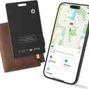 Wallet Tracking Card, Bluetooth Tracker Smart Finder for Apple Find My[MFi Certified],iPhone Card Finder Rechargeable IP68 Waterproof 0.06in Slim Keys Item Locator for Keys, Bags, Passport(iOS Only)