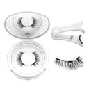 Hunnyfit Magnetic Eyelashes with Applicator,No Glue Needed Soft La shes Kit,Reusable Magnet Eyelashes Natural Look(Natural)