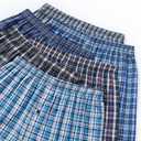 JupiterSecret Men's Underwear Woven Boxers for Men Pack Cotton Boxer Shorts Elastic Waistband (Large)