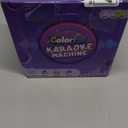 Mgaolo Upgraded Mini Karaoke Machine Toy for Kids, Portable Bluetooth Speaker with 2 Wireless Mics, Emoji & Colorful LED Lights, Home Travel & Party Play Gifts for Boys Girls (Purple)