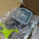 KEOUKE Rotary Cheese Grater Hand Crank Transparent - Shredder Slicer Grinder 3 Stainless Steel Blades, Stable Suction, Labor-Saving Handle, Safe Kitchen Tool for Cheese, Vegetable, Nuts, Chocolate