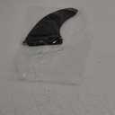 SBS - 8 inch Longboard & SUP Single Fin - 8" Center Fin for Surfboard & Paddleboard (Black with Logo)