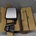 Passenger+Driver Side View Mirror Black Pair Side Mirror Replacement fit for 1987 1988 1989 1990 1991 1992 1993 1994 1995 1997 1998 1999 2000 2001 2002 for Jeep Wrangler with Manual Folding