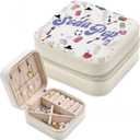 Jewelry Box Cute Design Storage Case for Rings, Earrings & Travel Merch, Stickers & Costume Gift