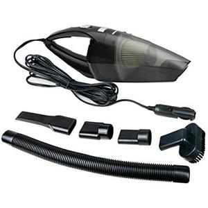 MACHSWON 12V 120W Portable Car Household Handheld Vacuum Dirt Vacuum Cleaner Wet and Dry, Black 5m Cord
