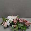 Ling's moment Dusty Rose Bridal Bouquet Cascading, Pink Wedding Bouquets for Bride, 15 Inch Bride Bouquet Orchids Artificial Wedding Flower Bouquet