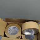 16 Pack Brown Paper Packing Tape, Kraft Paper Tape Bulk 2" x 55 Yardx 7 mil Gummed Tape for Marking, Sealing Box, Masking, Shipping, Strong Adhesive Easy-to-Tear Waterproof Tape