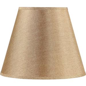 Aspen Creative 32096, Hardback Empire Transitional Spider Shade, Gold Brown Burlap Textured Fabric, 9" Top x 16" Bottom x 13" Slant