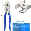 Battery Cable Lug Crimping Tool, Wire Crimper Tool with Cable Cutter for AWG 10-1/0 Electrical Lug Crimper, Heavy Duty Wire Lugs, Battery Terminal, Copper Lugs