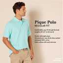 Amazon Essentials Men's Regular-Fit Short Sleeve Cotton Pique Polo Shirt (Available in Big & Tall)