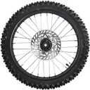 70/100-17 Front Wheel Tire (2.75x17) Inner Tube 1.6x17 Rim With 12mm Inner Bearing Assembly 190mm Brake Disc Rotor for Dirt Pit Bike Motocross Off Road (70/100-17 12mm)