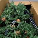 7 FT Pre-Lit Artificial Christmas Tree Hinged 1130 Branch Tips & 380 LED Lights