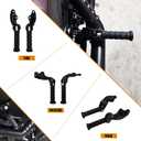 Motorcycle Rear Passenger Foot Pegs Footrest Mount Bracket Fit for Indian Scout 2015-2025 Scout Sixty 2016-2025 Bobber 2018-2025 (Gloss Black)