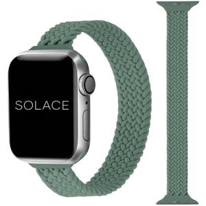 Solace Bands Slim Imperium Loop - Compatible with Apple Watch Bands Sport Loop Band for Women and Men, iWatch Bands for 38mm 40mm 41mm 42mm 44mm 45mm Ultra, SE and Series 8 7 6 5 4 3 2 1 (38/40/41MM - M, Green)