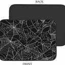 Laptop Sleeve Bag 15.4 15.6 Inch,Halloween Spider Web Black and White Protective Polyester Computer Cases Laptop Cover Briefcase Bag Tablet Travel Cover LPS-025, 15 Inch
