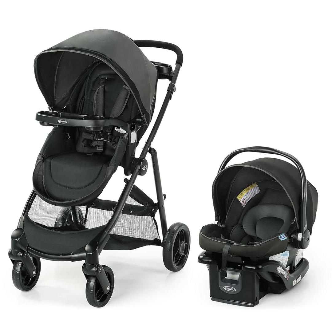 Graco Modes Element Baby Travel System, Infant Car Seat and Stroller Combo, Baby Essentials, Great Gift for New Parents and Baby Registry, Canter, EXP: 2035
