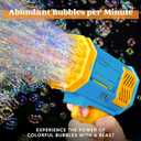 Sloosh 2 PCS Bubble Machine, Bazooka Rocket Shape Bubble Gun Toy for Kids Ages 4-8, Gifts, Adults, Party Favors, Summer, Wedding, Easter