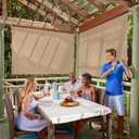 Coolaroo Exterior Roller Shade, Cordless Roller Shade with 90% UV Protection, No Valance, (6' X 6'), Southern Sunset, 72"W x 72"H