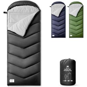 Sleeping Bags for Adults Warm Weather,Lightweight for Camping Hiking Traveling (3lb-Black(R Zip))