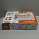 Folding Bread Proofing Box with 50-113 Temp Control & 48H Timer, Dough Proofer with Metal Rack, Humidor, Recipes, Ideal for Sourdough, Bread Baking, Pizza, Yogurt, Kombucha, Precise Control