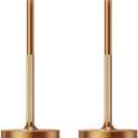 SAKRINGT 2 Pack Rechargeable Cordless Table Lamp - Battery Operated LED Portable Table Light with 3 Color Stepless Dimming, Memory Function - IP54 Waterproof for Outdoor, Restaurant, Patio, Camping