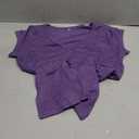 SOUWINEMYI Womens Cap Sleeve T Shirts V Neck Casual Tops Oversized T-Shirt Summer Trendy Lightweight Loose Fit Basic Tees (Purple, S)