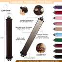 Luckybear Overnight Heatless Hair Curler Jumbo, 3pcs Satin Flexi Rods for All Hair Types, Heatless Overnight Curls Styling Tools, Soft Velvet Satin Brown