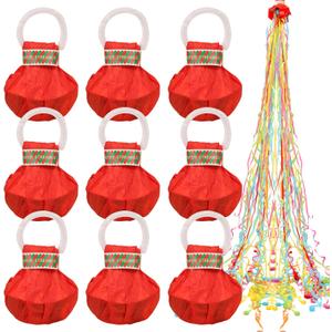 12 Pack Throw Streamers, Colorful Hand Throw Confetti Poppers, No Mess Paper Crackers, Romantic Confetti Streamer for Wedding, Birthday, Party, Graduation, Celebrations, Party Favors