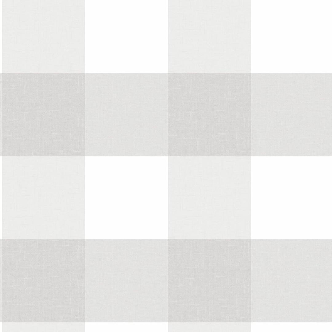 NuWallpaper NUS2691 Farmhouse Plaid Peel & Stick Wallpaper, Grey (Gray)
