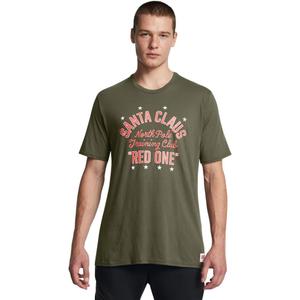 Under Armour Men's Project Rock Red One North Pole Training Club Short Sleeve T Shirtdisc (S)