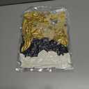 2 x Black Gold White Confetti Balloon Set,100pcs 12 Inch Metallic Gold and Black White Glitter Confetti Balloon for Wedding, Birthday, Graduation Party Decorations,Happy New Year Decorations