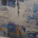 KLAKLA Abstract Canvas Wall Art - Blue and White Picture Artwork for Wall Modern Paintings Wall Decor Living Room Bedroom Office Large Wall Art (58"L x 29"W)