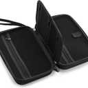 Caseling Hard Case - 9.8 x 5.6x 2.8 - for Universal Electronics/Accessories EVA Protection Hard Travel Organizer Carrying Bag - Black