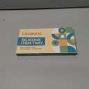 Silicone Countertop Tray  2 Piece Small Bathroom Vanity Organizer for Soap Dispenser, Lotion Bottles, Perfume, Candles, Keys  Shatterproof Sink Tray (2 Piece - Small (7.8" x 3.9" x 0.8"), Black)