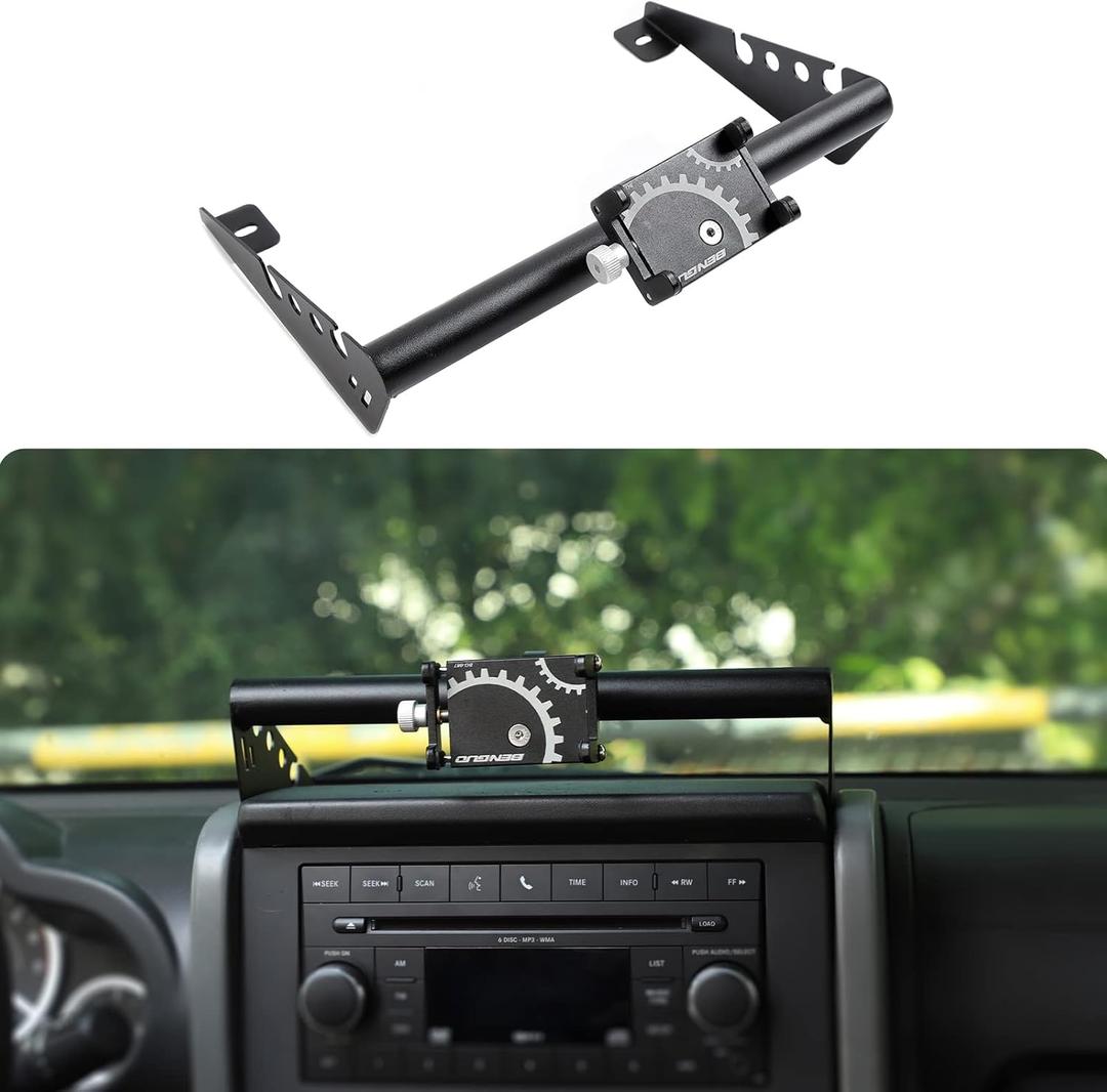 RT-TCZ Dash Mount Phone Holder Cell Phone Holder Interior Accessories for 2007-2010 Jeep Wrangler JK JKU 2 Door 4 Door