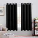Black Curtains 2 panels 62x42
