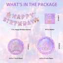 Princess Birthday Party Supplies, Birthday Party Decorations Includes Banner, Plates, Tablecloth, Napkins, Cups, Disposable Forks, for Girls Princess's Themed Baby Shower Decorations