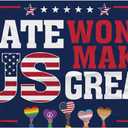 3x5 FT Hate Wont Make Us Great Flag No Kings Protest Signs Flag for Outside With 2 Brass Grommets for Yard Bedroom Room Signs House Decorations Banner (no2)