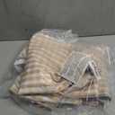 Cute Gingham Picnic Blanket, Waterproof Foldable, Extra Large 80x80in, Portable Compact Beach Blanket, Oversized XL Outdoor Mat (Tan, X-Large)