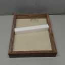 Califortree 11x14 Shadow Box Frame with Soft Linen Back - Sturdy Memory Display Case of Flower, Pictures, Medals and More, Rustic Brown