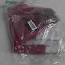 XAMSHOR Red Christmas Tree Skirt 48 Inches Snow Sequin Embroidery with White Trim Border Decor for Xmas Holiday Party Ornaments