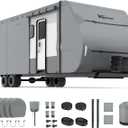 Travel Trailer RV Cover 27-30FT, Upgraded 7-Layer Top, Windproof